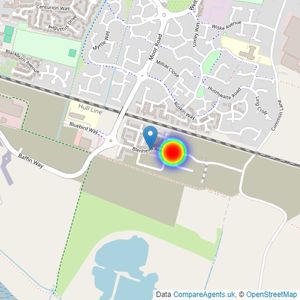 Barratt Homes listings heatmap