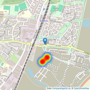 Barratt Homes listings heatmap