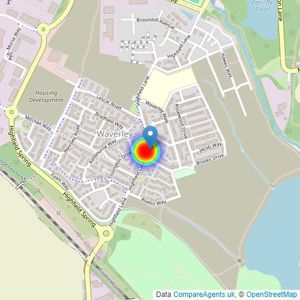 Barratt Homes listings heatmap