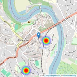 Barratt Homes listings heatmap