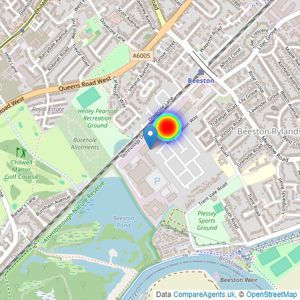 Barratt Homes listings heatmap