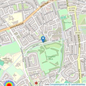 Barratt Homes listings heatmap