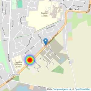 Barratt Homes listings heatmap