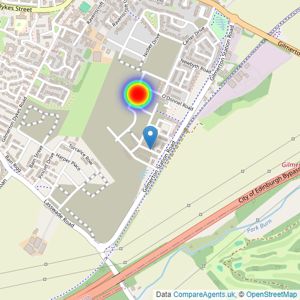 Barratt Homes listings heatmap