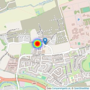 Barratt Homes listings heatmap