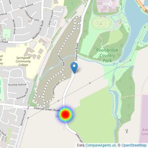 Barratt Homes listings heatmap