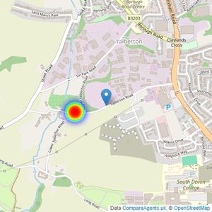 Barratt Homes listings heatmap