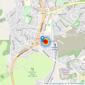 Barratt Homes listings heatmap