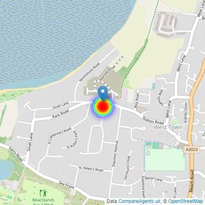 Barratt Homes listings heatmap