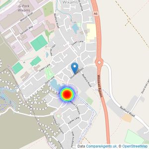 Barratt Homes listings heatmap