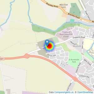 Barratt Homes listings heatmap