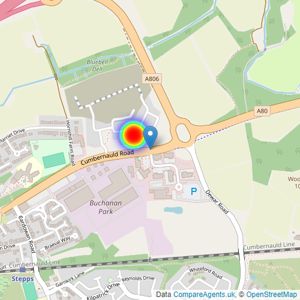 Barratt Homes listings heatmap