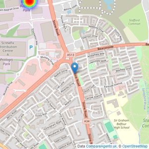 Barratt Homes listings heatmap