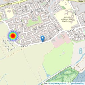 Barratt Homes listings heatmap