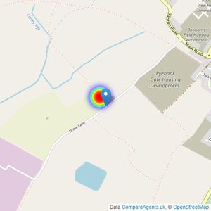 Barratt Homes listings heatmap