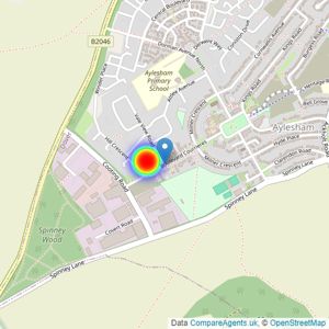 Barratt Homes listings heatmap