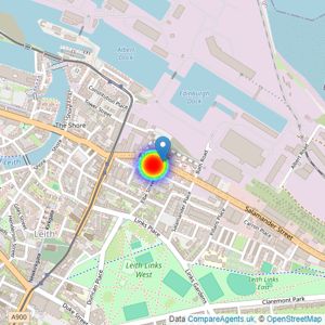 Barratt Homes listings heatmap