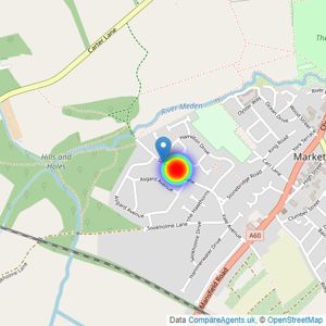 Barratt Homes listings heatmap