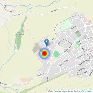 Barratt Homes listings heatmap