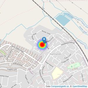 Barratt Homes listings heatmap