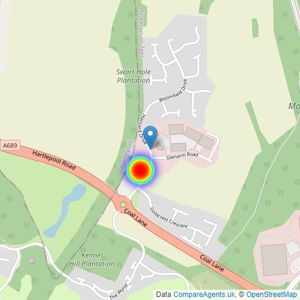 Barratt Homes listings heatmap