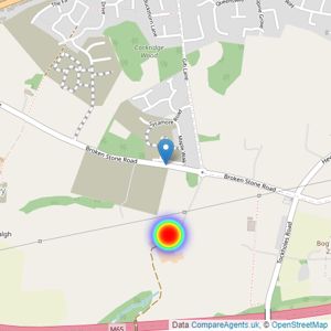 Barratt Homes listings heatmap