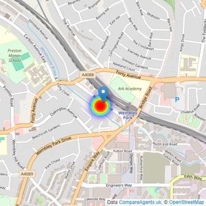 Barratt London listings heatmap