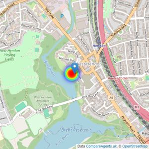 Barratt London listings heatmap