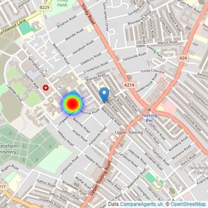 Barratt London listings heatmap