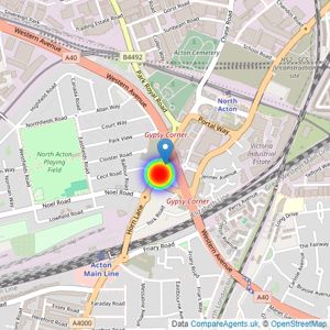 Barratt London listings heatmap