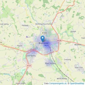 Bartlett Hammond - Braintree listings heatmap