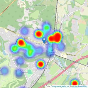 Barton Wyatt - Virginia Water listings heatmap