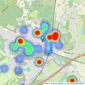 Barton Wyatt - Virginia Water listings heatmap