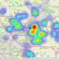 Bartons - Rotherham listings heatmap