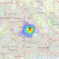 Bartrams Sales and Lettings - Worcester listings heatmap