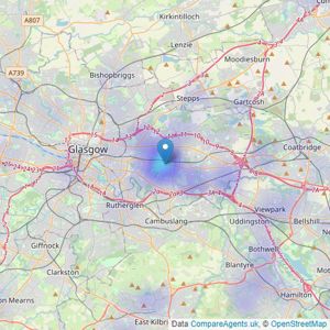 Batchelor's Estate Agents - Glasgow listings heatmap