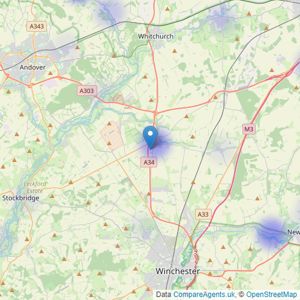 BCM - Winchester listings heatmap