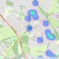 BE Property Services - Woolton listings heatmap