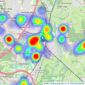 Beals - Eastleigh listings heatmap