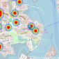 Beals - Gosport listings heatmap