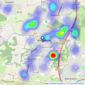 Beals - Waterlooville listings heatmap