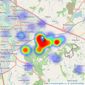 Beasley & Partners - Woburn Sands listings heatmap