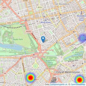 Beauchamp Estates Ltd - New Homes listings heatmap