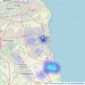 bedebrooke - Sunderland listings heatmap