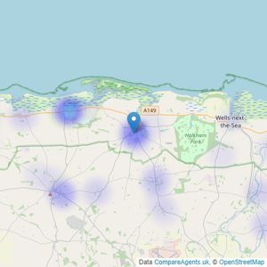 Bedfords - Burnham Market listings heatmap