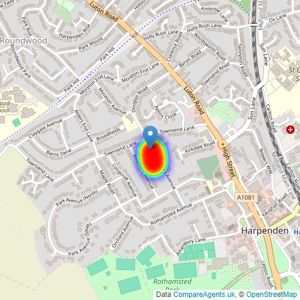 Beechcroft Developments - Retirement Offer listings heatmap