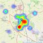 Beercocks - Beverley listings heatmap