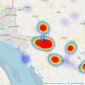 Beercocks - Hedon listings heatmap