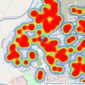 Beercocks - Kingswood listings heatmap