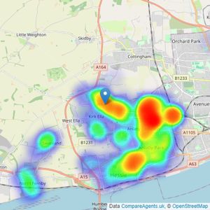 Beercocks - Willerby listings heatmap